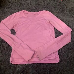 pink lululemon long sleeve swiftly